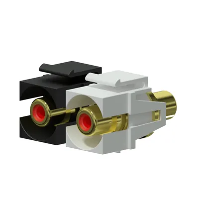 Adapter PROCAB VCK107P/B, RCA (F) do RCA (F) czarny