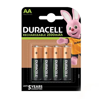 Akumulator Duracell Akumulatorki AA/R6RECHARGEABLE NI-MH 2500 mAh Blistr