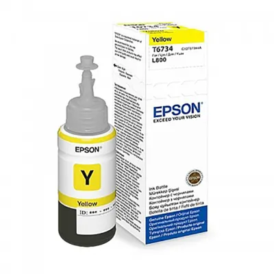 Butelka z tuszem Epson T6734 do L800, L1800 | 70ml |  yellow