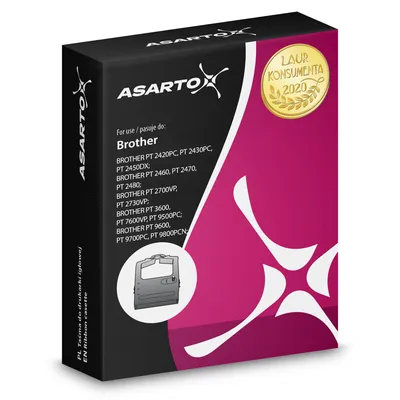 Taśma Asarto do Brother R251N | TZE251 |  black/WT | 24mm*8m