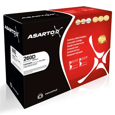 Bęben Asarto do Lexmark 260D | E260X22G | 30000 str. | black