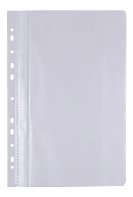 Skoroszyt OFFICE PRODUCTS, PP, A4, miękki, 100/170mikr., wpinany, biały