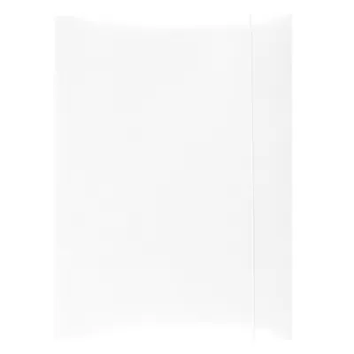 Teczka z gumką OFFICE PRODUCTS, karton, A4, 300gsm, 3-skrz., biała