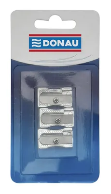 Temperówka DONAU, aluminiowa, pojedyncza, blister - 3szt.