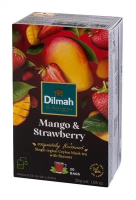 Herbata DILMAH, aromat mango z truskawką, 20 torebek