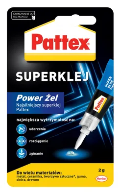 Klej SUPER POWER ŻEL PATTEX S.O.S., 2g