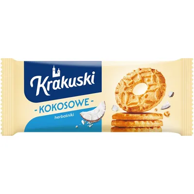 Ciastka KRAKUSKI, kokosowe, 168g