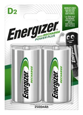 Akumulator Precharged D Power Plus 2500 mAh 2 szt. Blister