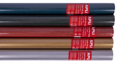 Papier prezentowy APLI Kraft, 2x0,70 m, 60 g/m2, mix kolorów