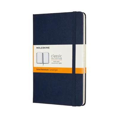 Notes MOLESKINE Classic M (11,5x18 cm) w linie, twarda oprawa, sapphire blue, 208 stron, niebieski