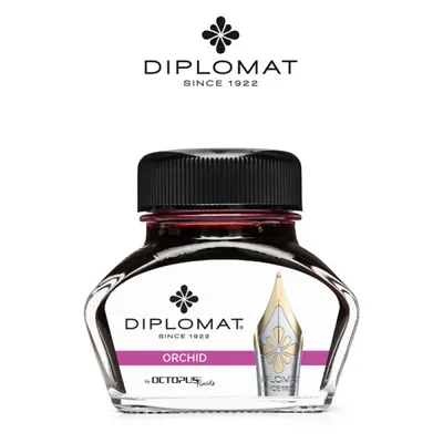 Atrament do piór wiecznych DIPLOMAT, w kałamarzu, 30 ml, orchid pink