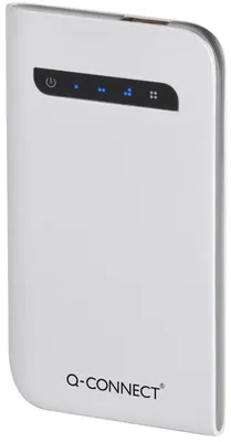 Powerbank, ładowarka przenośna Q-CONNECT, 3. 000 mAh, srebrna