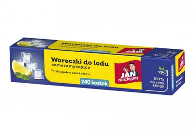 Woreczki do lodu JAN NIEZBĘDNY, pudełko 240 szt.