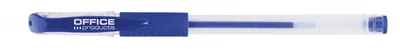 Długopis żelowy OFFICE PRODUCTS, gumowy uchwyt, 0,5mm, niebieski