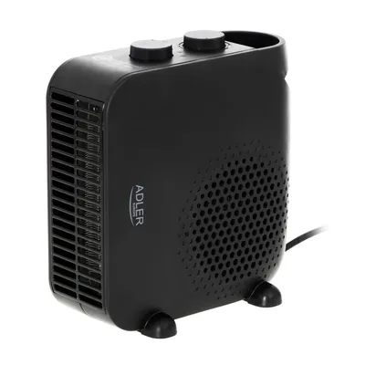 Termowentylator ADLER AD 7725b, z regulacją siły nadmuchu, czarny