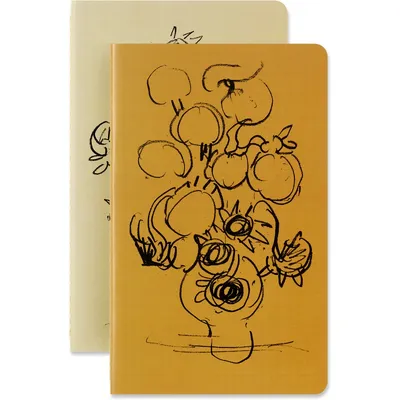 Zestaw 2 zeszytów MOLESKINE Van Gogh Cahier 2024, L, 13x21cm, w linie, edycja limitowana