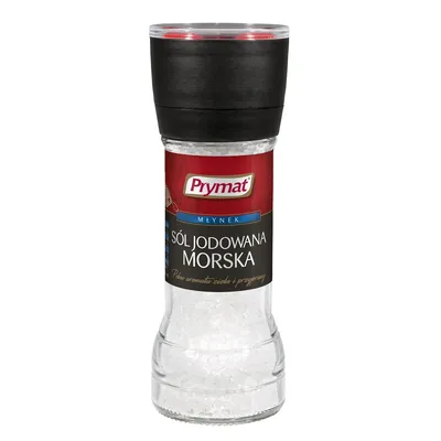 Sól morska jodowana PRYMAT, młynek, 110g