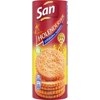 Herbatniki holenderskie SAN, półsłodkie, 150g
