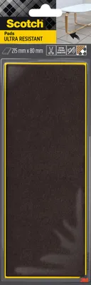 Ultra odporna podkładka filcowa SCOTCH, prostokąt, 215x80mm, 1 szt., czarny