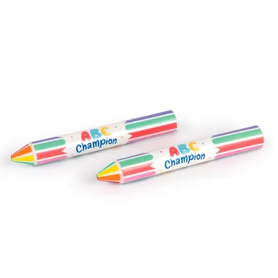 Gumka do ścierania w kształcie kredki TRENDHAUS ABC Champions, 1,6x13,5 cm, mix kolorów