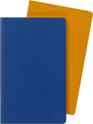 Zestaw 2 zeszytów MOLESKINE Volant, L, 13x21cm, w linie, 96 stron, blue/amber yellow