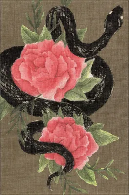 Notes MOLESKINE Snake Roses 2025, L, 13x21cm, w linie, w pudełku