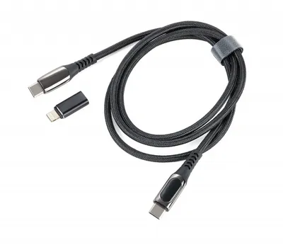Kabel ładujący TROIKA Speedy, 1m, przejściówka USC-C na lightning, czarny