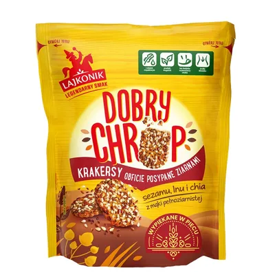 Krakersy LAJKONIK Dobry Chrup, 100g