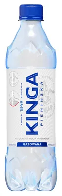 Woda mineralna KINGA PIENIŃSKA, gazowana, 0,5l, kaucja