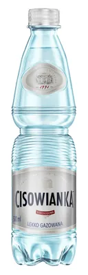 Woda Cisowianka, lekko-gazowana, butelka plastikowa, 0,5l, kaucja