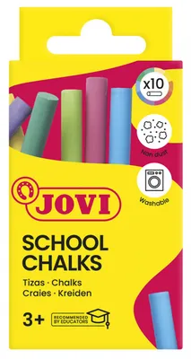 Kreda szkolna JOVI, zestaw 10 szt., mix kolorów