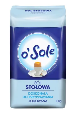Sól stołowa jodowana O'SOLE, 1000g