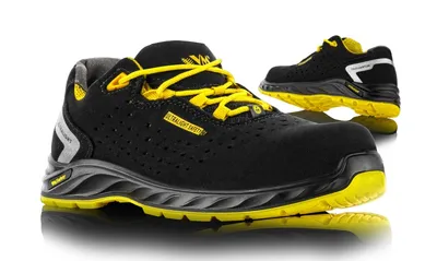 Półbuty ochronne VM FOOTWEAR Chicago 2285-S1PL ESD, rozm. 46, czarno-żółte