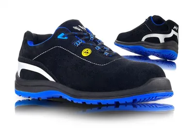 Półbuty ochronne VM FOOTWEAR Rimini 2185-S1P ESD, rozm. 43, czarno-niebieskie