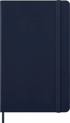 Kalendarz dzienny MOLESKINE 2027, 12M, L, 13x21cm, twarda oprawa, sapphire blue