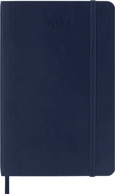 Kalendarz dzienny MOLESKINE 2027, 12M, P, 9x14cm, miękka oprawa, sapphire blue