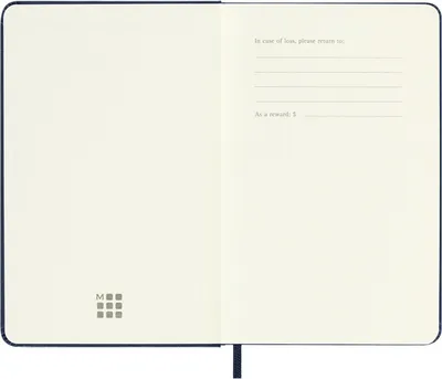 Kalendarz dzienny MOLESKINE 2027, 12M, P, 9x14cm, twarda oprawa, sapphire blue