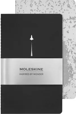 Zestaw 2 zeszytów MOLESKINE Cahier NASA, L, gładkie