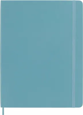 Notatnik MOLESKINE, XL ekstra duży, gładki, miękka okładka, turkusowy