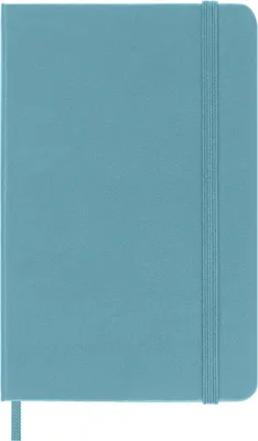 Notatnik MOLESKINE kieszonkowy, gładki, twarda okładka, turkusowy