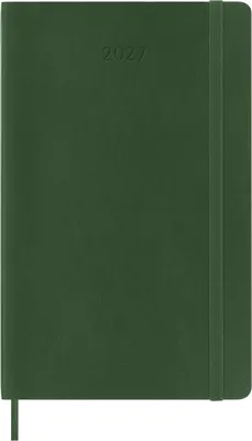 Kalendarz tygodniowy MOLESKINE 2027, 12M, L, 13x21cm, miękka oprawa, myrtle green