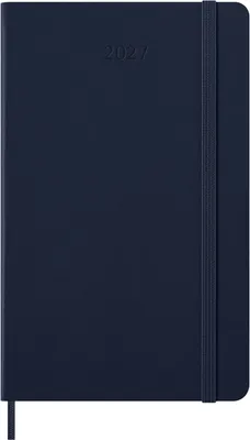 Kalendarz tygodniowy MOLESKINE 2027, 12M, L, 13x21cm, twarda oprawa, sapphire blue