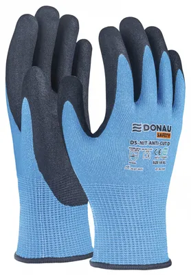 Rękawice antyprzecięciowe DONAU SAFETY DS-NIT Anti-Cut D, rozm. 11, niebieskie