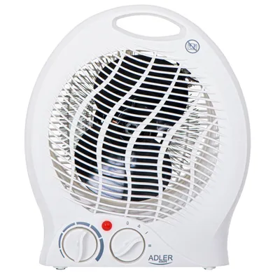 Termowentylator ADLER, 2000W, biały