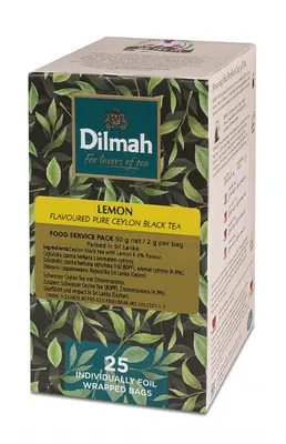 Herbata DILMAH, czarna, cytryna, 25 kopert