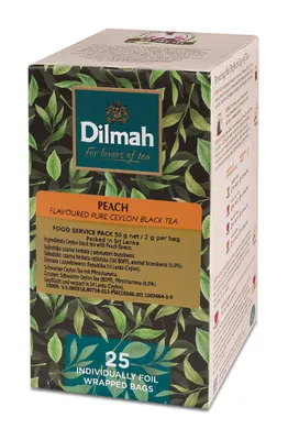 Herbata DILMAH, czarna, brzoskwinia, 25 kopert