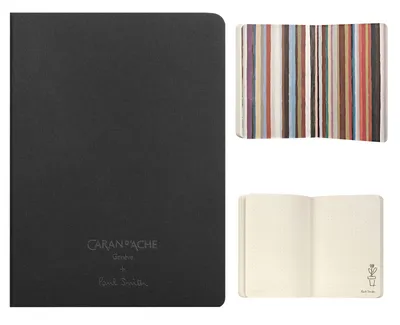Notatnik CARAN D'ACHE Paul Smith Ed5, A6, w kropki, czarny