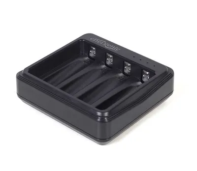Ładowarka USB do akumulatorów AA/AAA, czarna