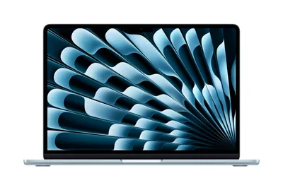 MacBook Air 13.6 cala: M5 10/10, 16GB, 1TB SSD, bez zasilacza - Błękitny