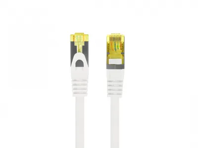 Patchcord kat.6a s/ftp lszh cu 0.5m biały fluke passed 
